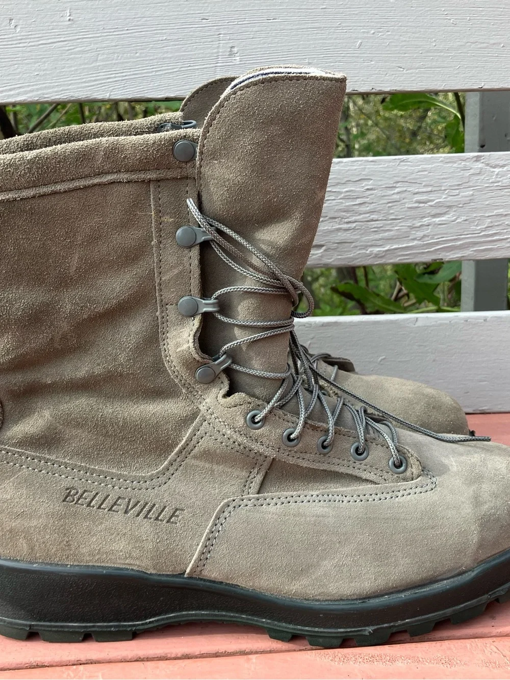 Excellent Belleville Boots Men 12.5 W 675ST Steel Toe GoreTex Tactical USA Green